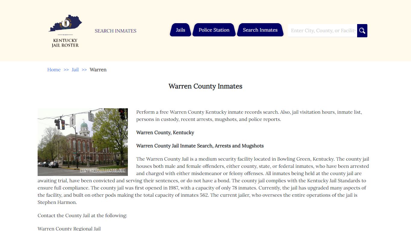 Warren County Inmates | Jail Roster Search